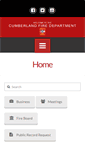Mobile Screenshot of cumberlandfire.org